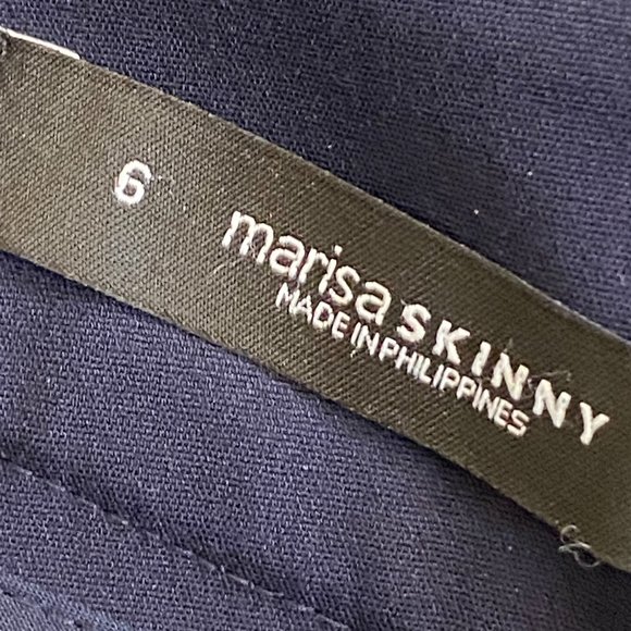 - LOFT Marisa Skinny Slacks in Navy Stretchy Office Classic NWOT US 6 - V1701 - Picture 6 of 8
